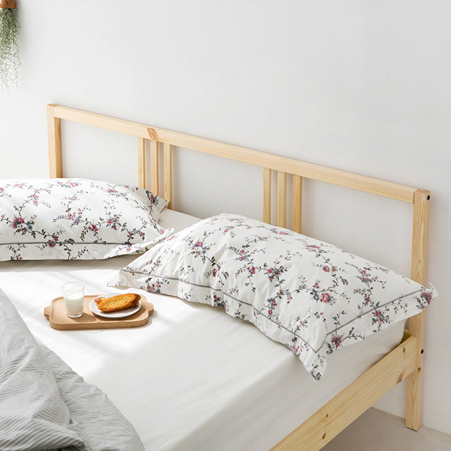 【Market B】FRUGA Wood modern bed -クイーン-