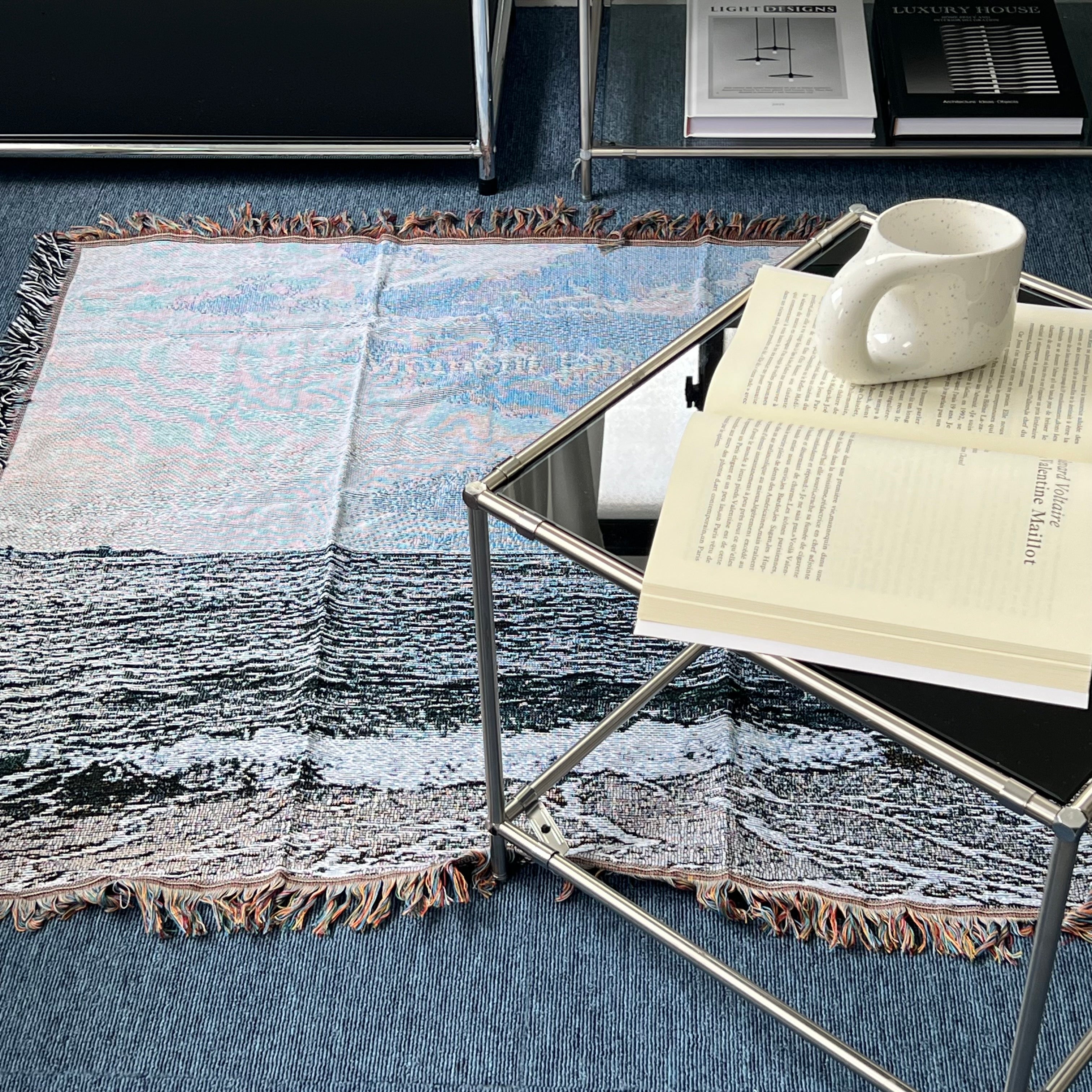 Vintage fabric poster - ocean -