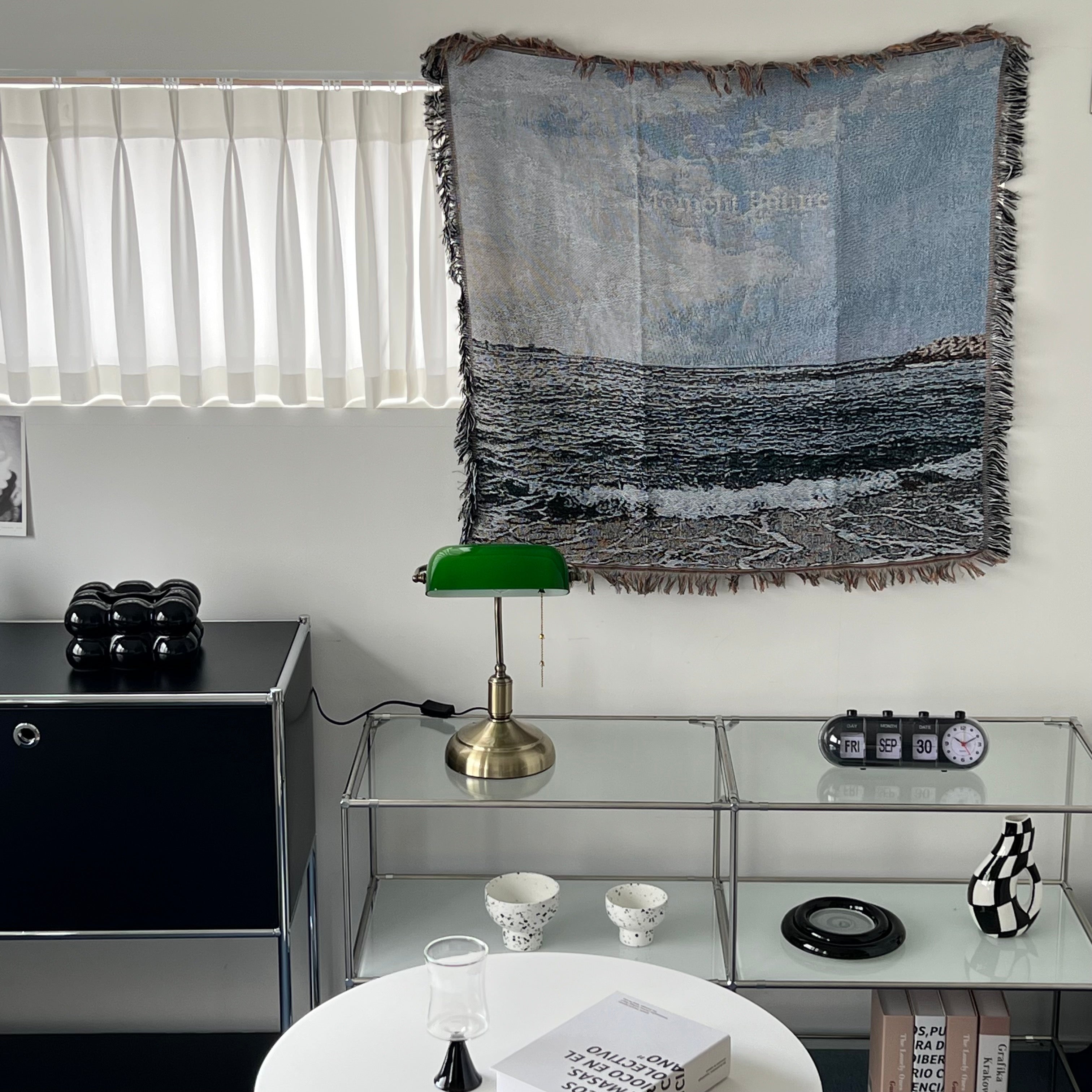 Vintage fabric poster - ocean -