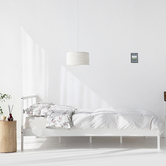 【Market B】FRUGA Wood modern bed -クイーン-