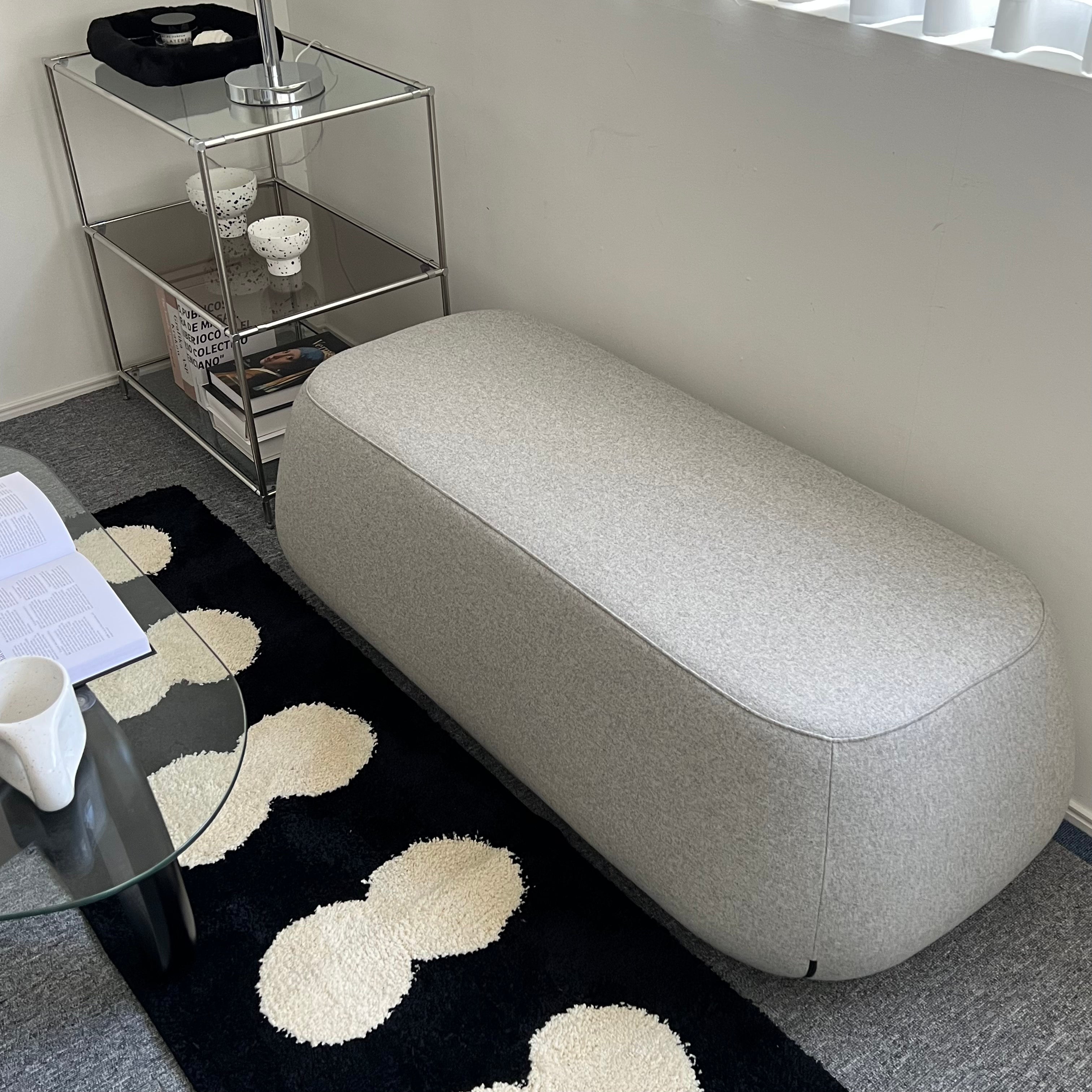Wool bench sofa