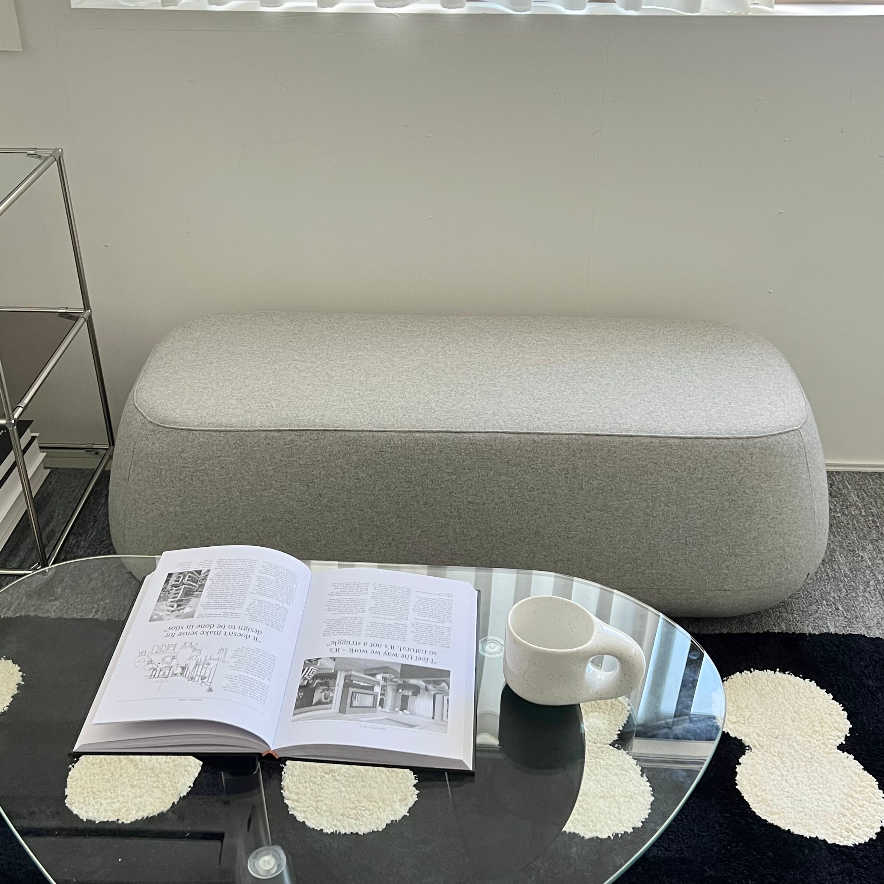 Wool bench sofa
