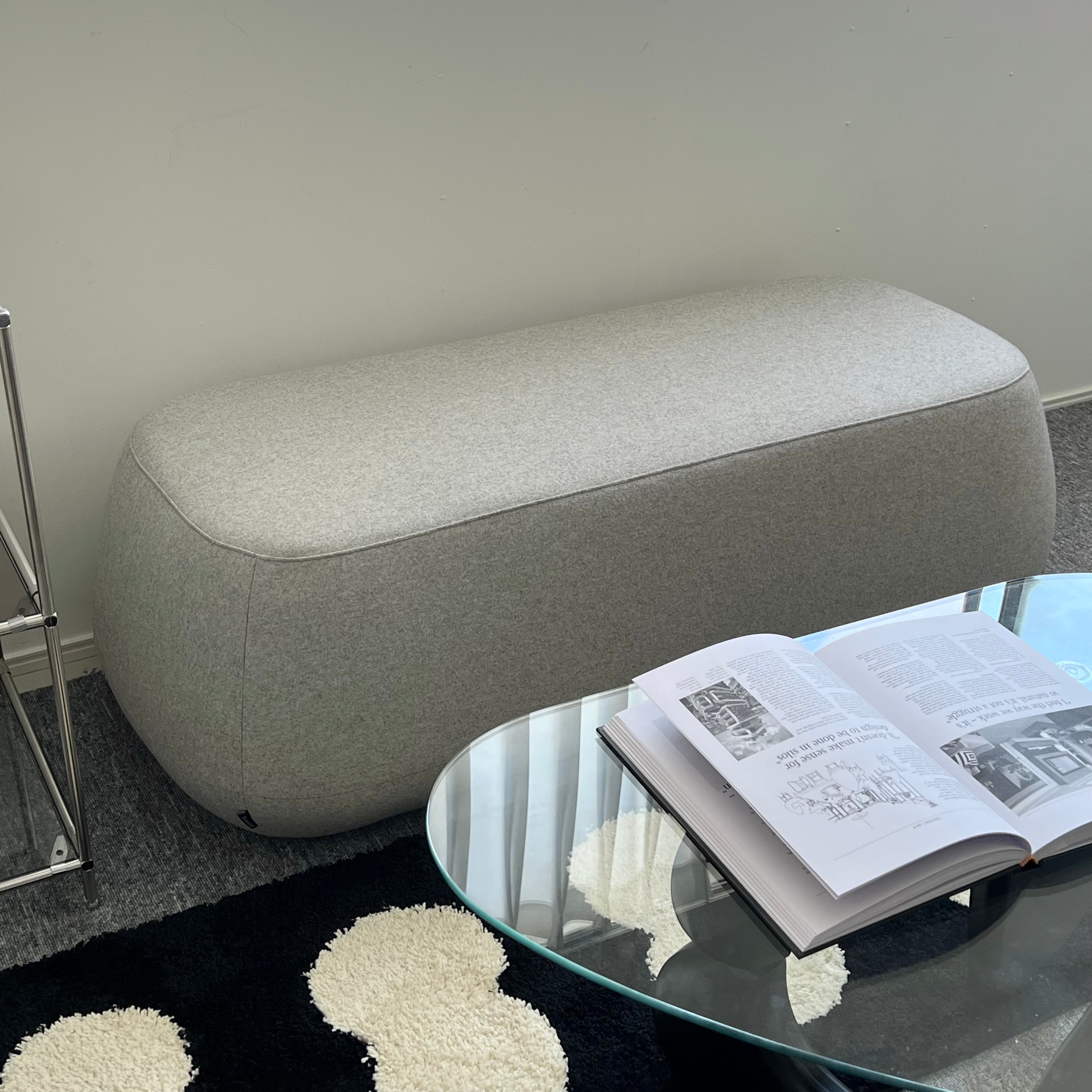 Wool bench sofa