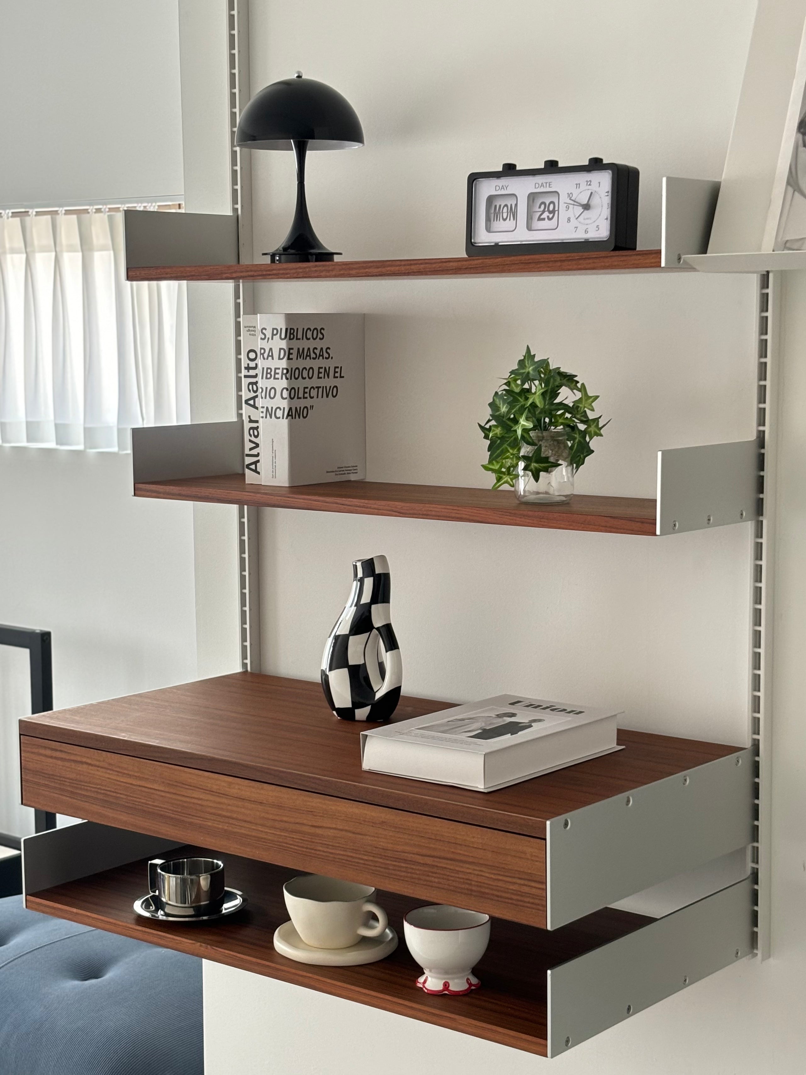 【STEEL WOOD】System shelf -ウォールタイプ-