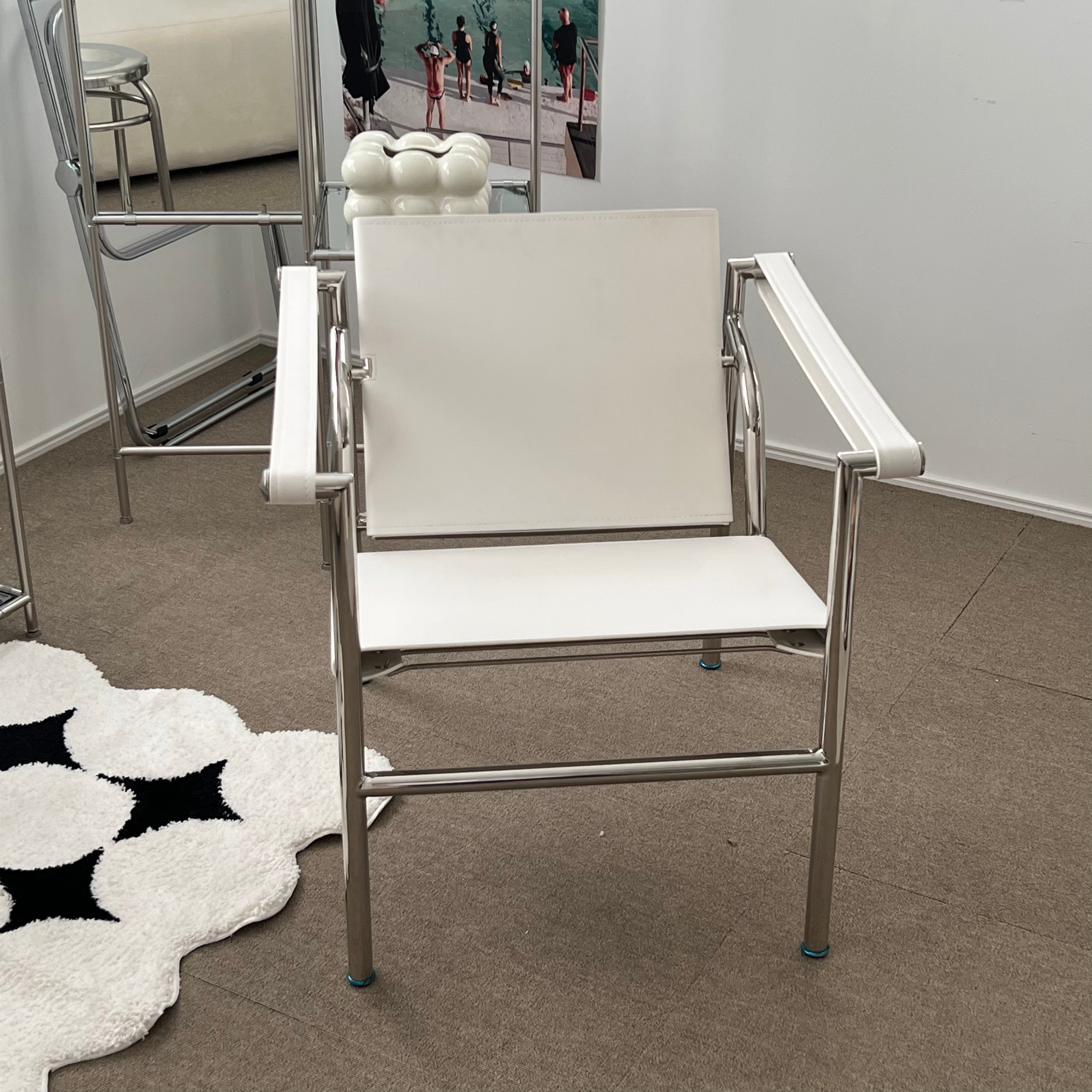 C13 ステンレスラウンジチェア 2color