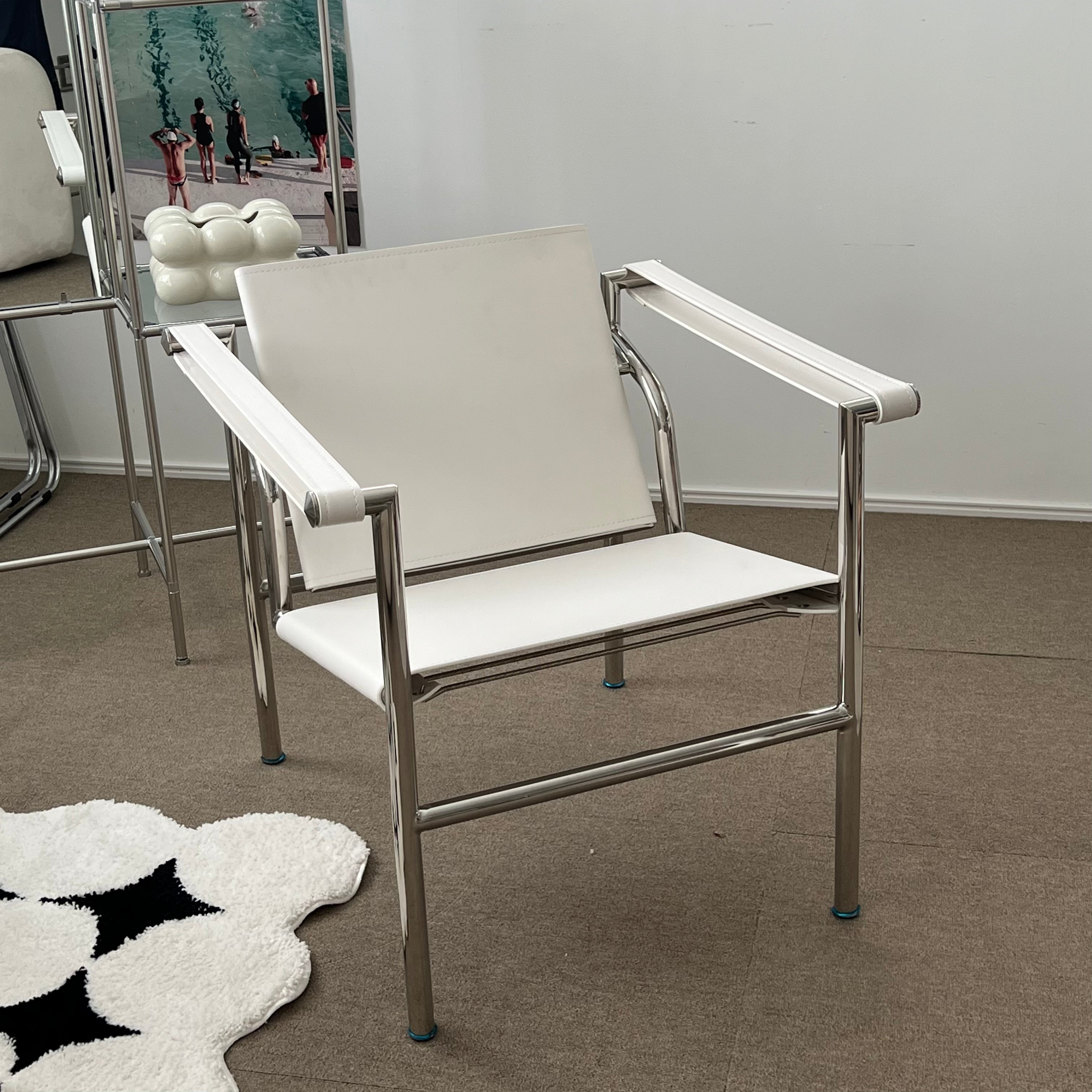 C13 ステンレスラウンジチェア 2color