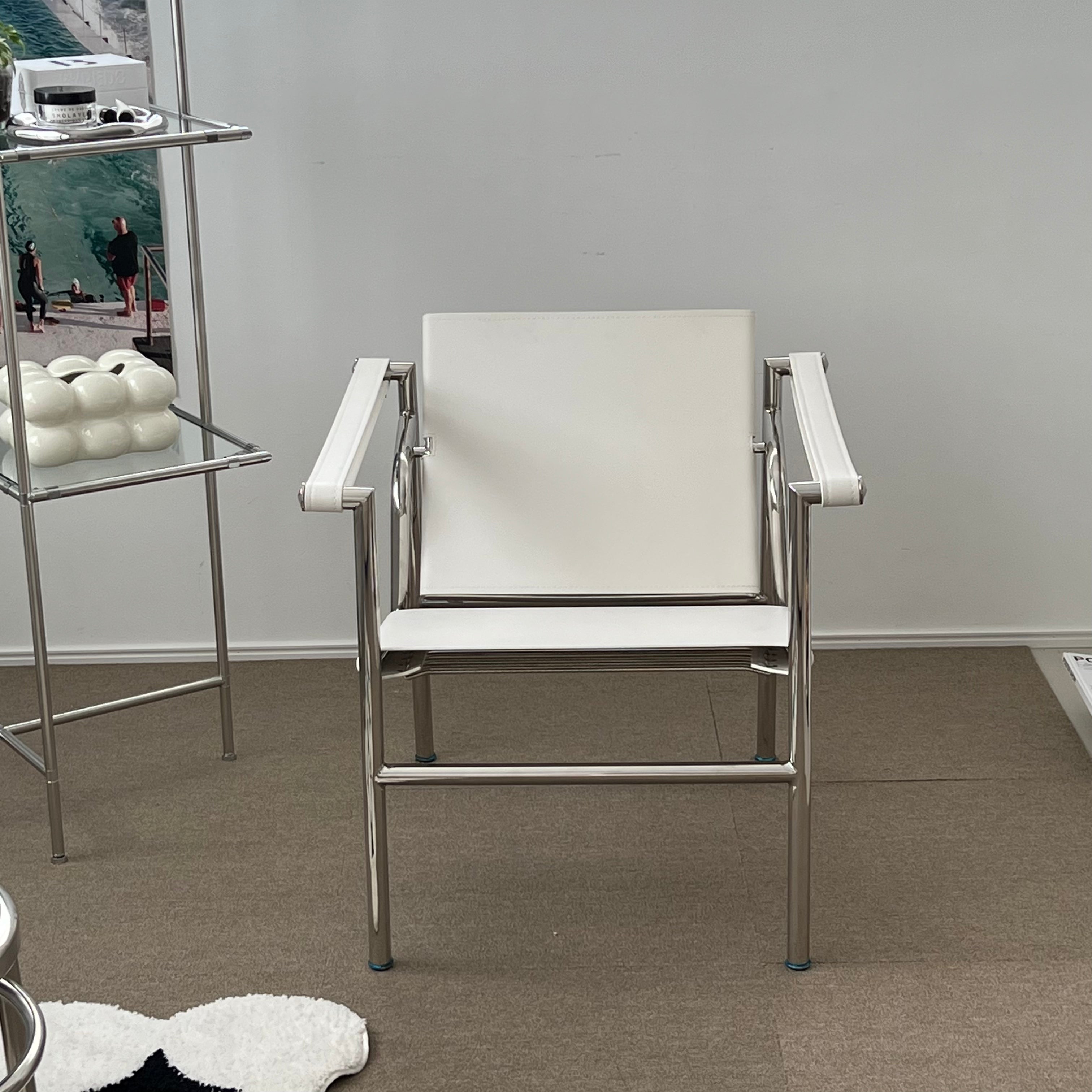 C13 ステンレスラウンジチェア 2color