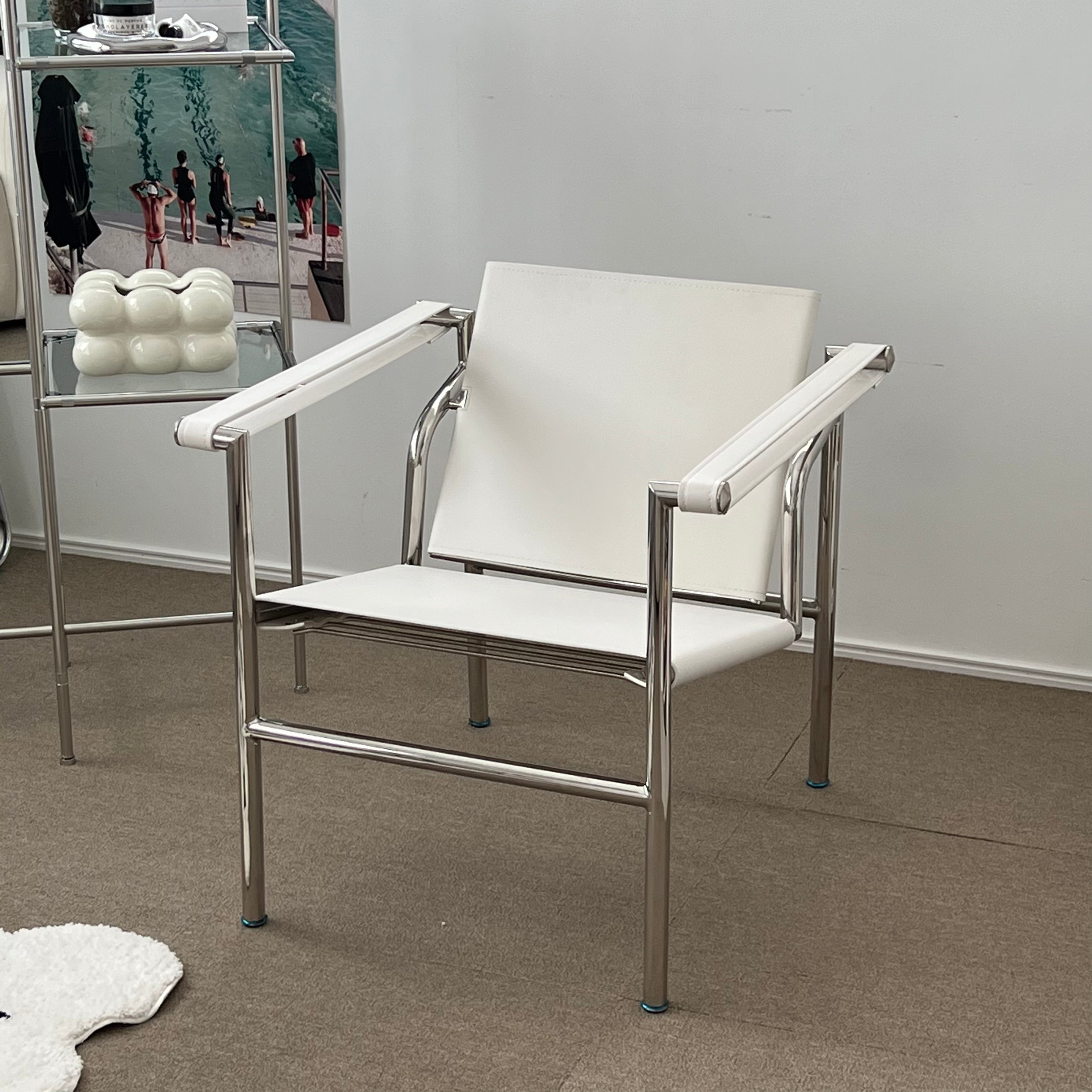 C13 ステンレスラウンジチェア 2color