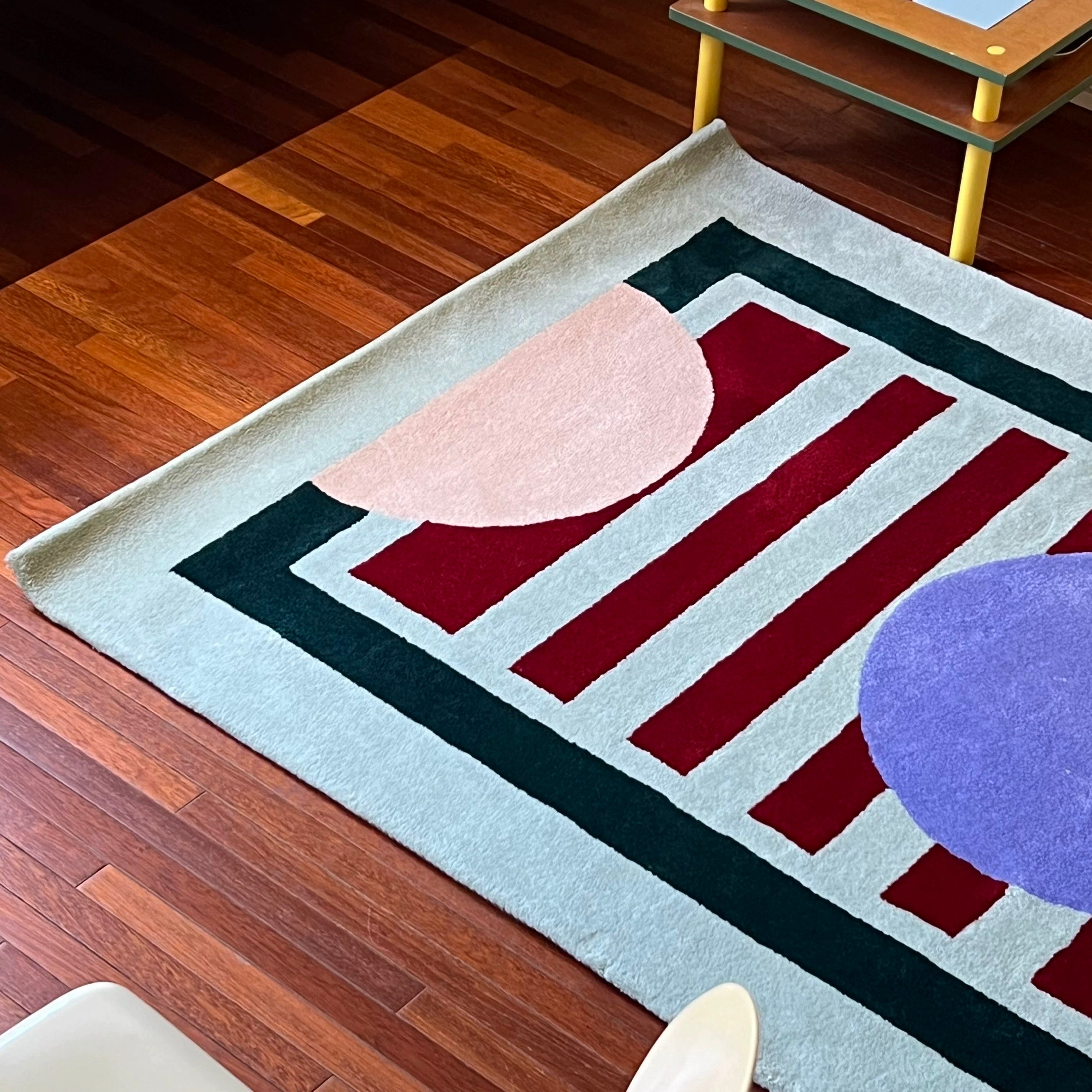 Pop geometry rug