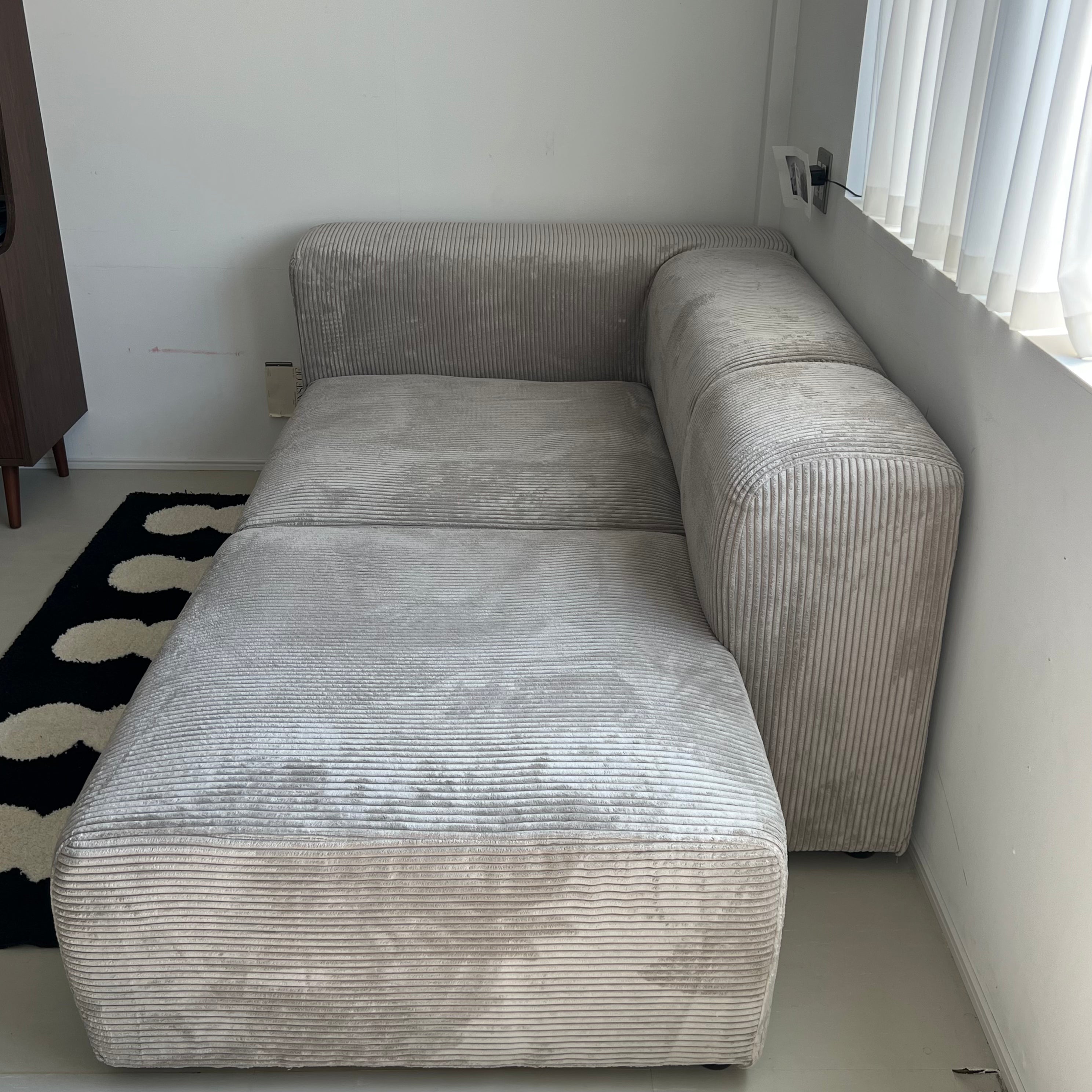 【B-SALE】Corduroy Modular Sofa