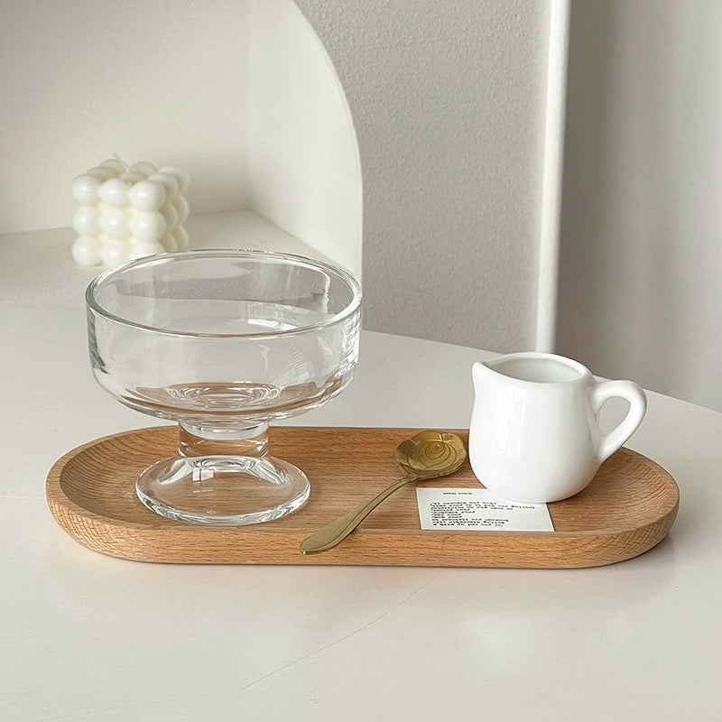 Clear dessert cup