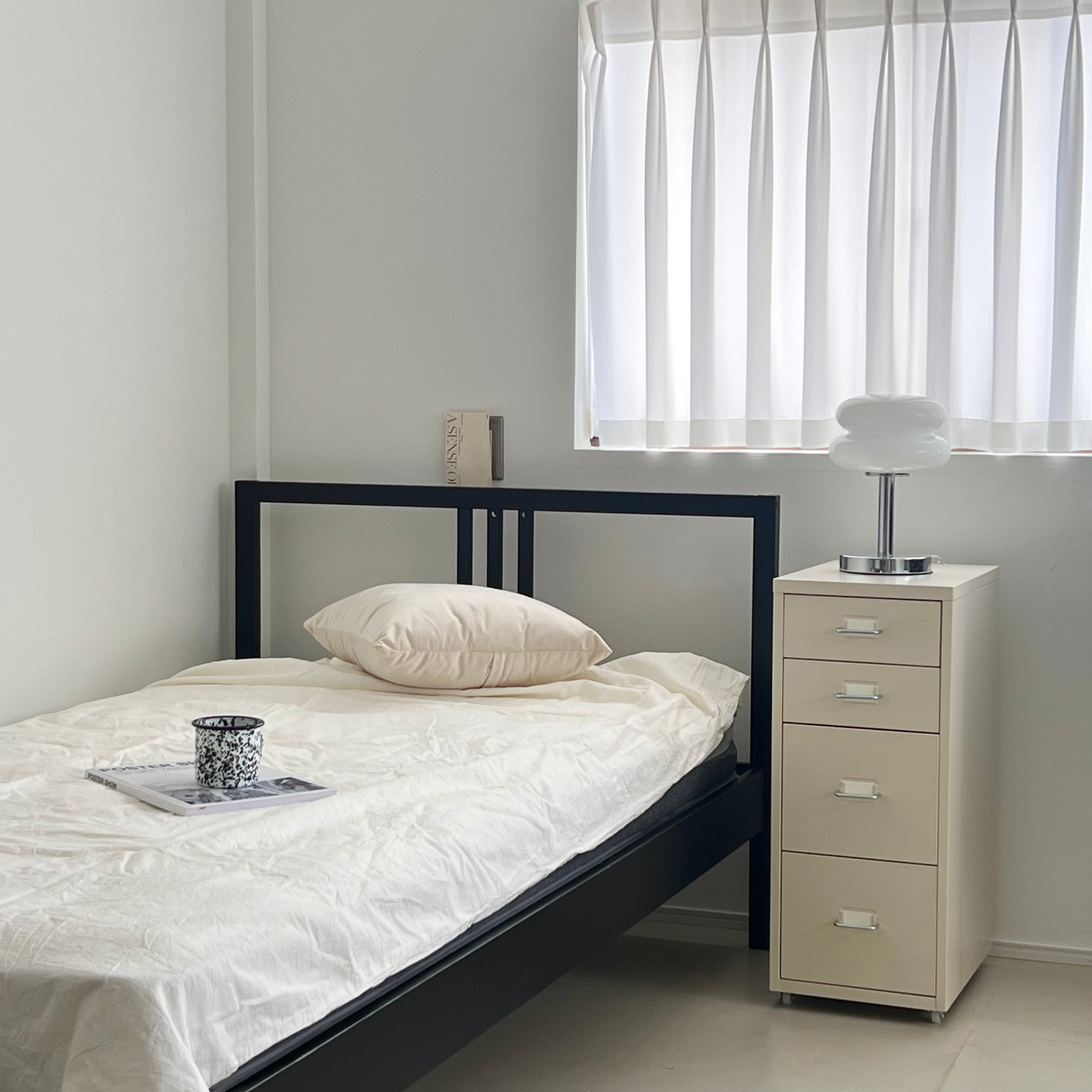 【Market B】FRUGA Wood modern bed -シングル-