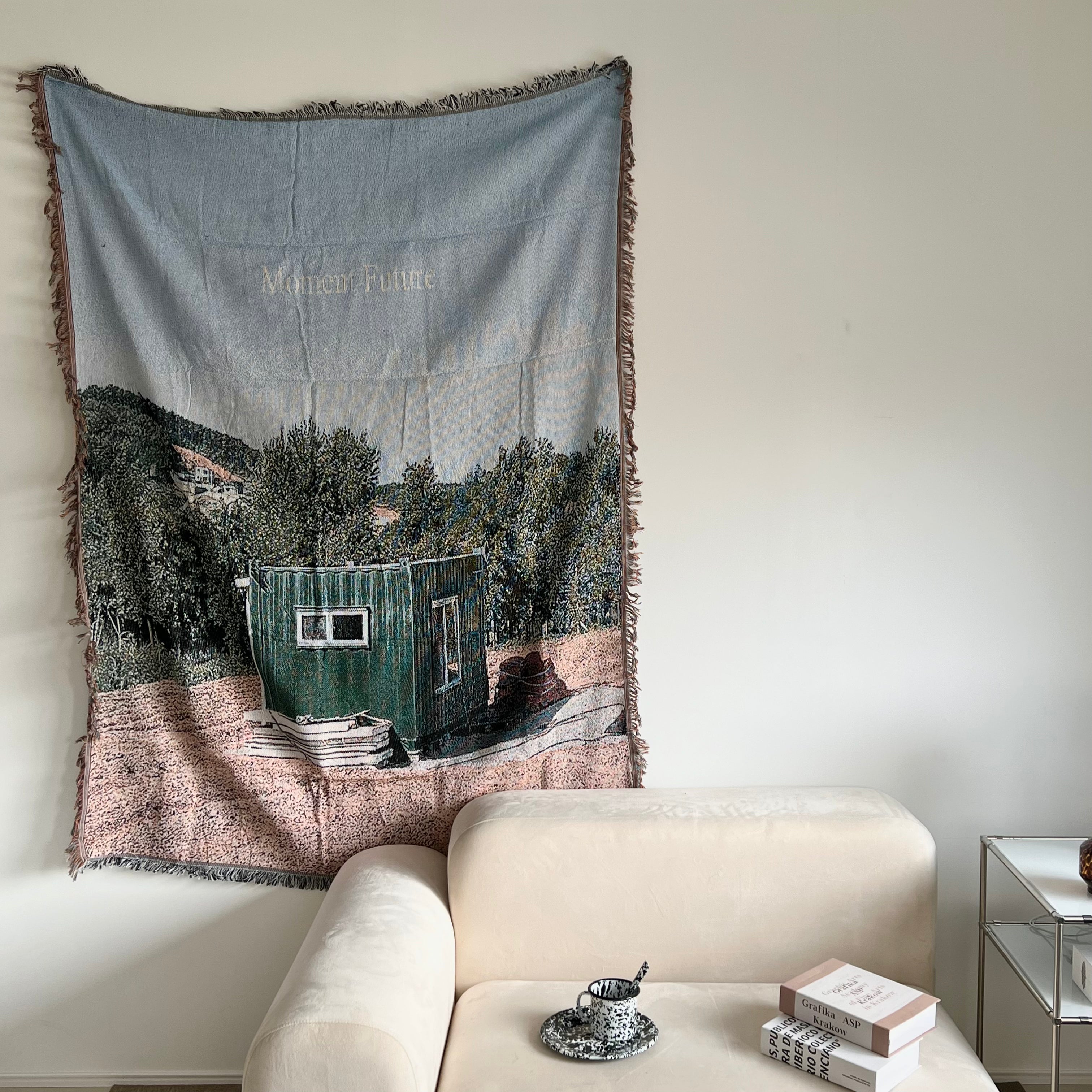 Vintage fabric poster - container -