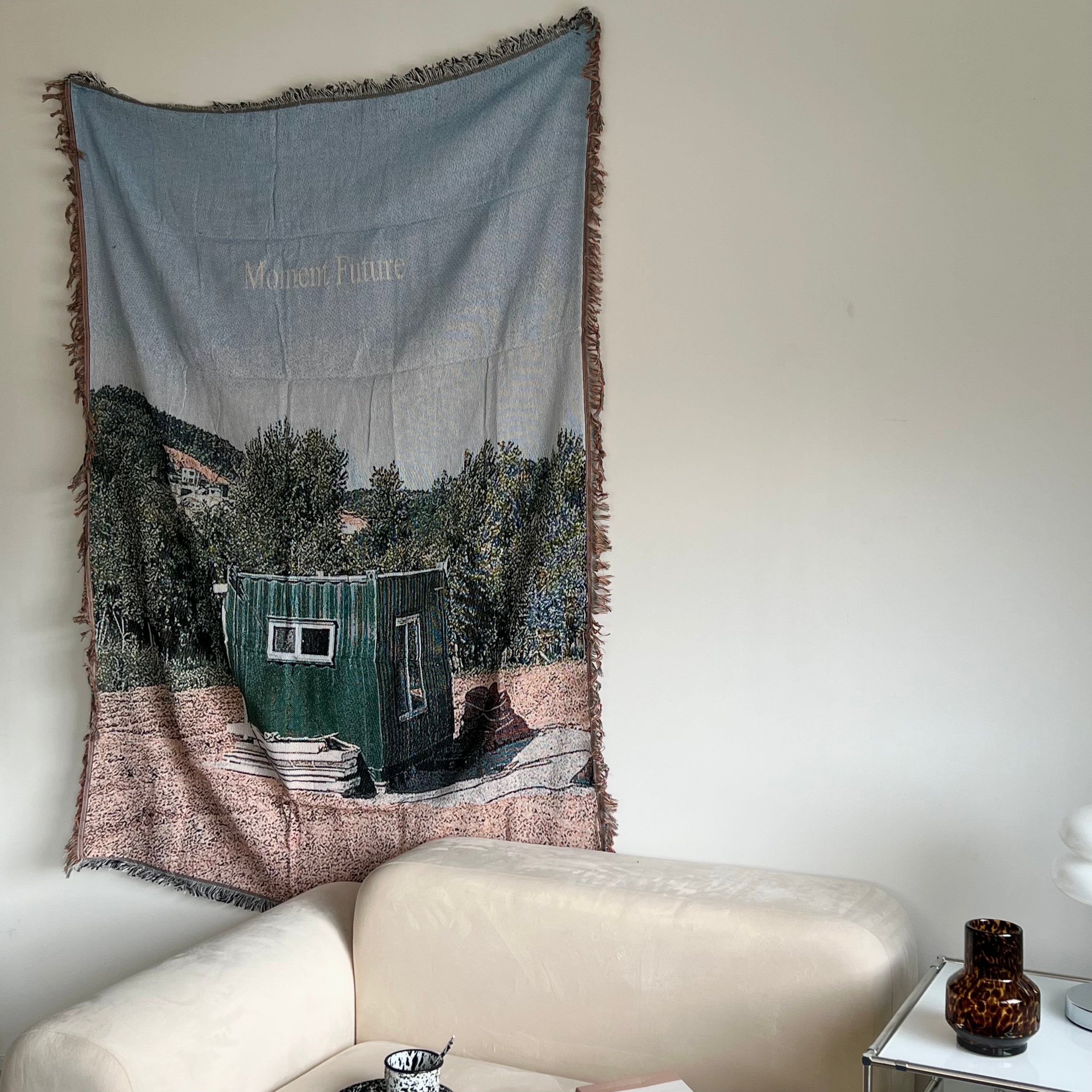 Vintage fabric poster - container -
