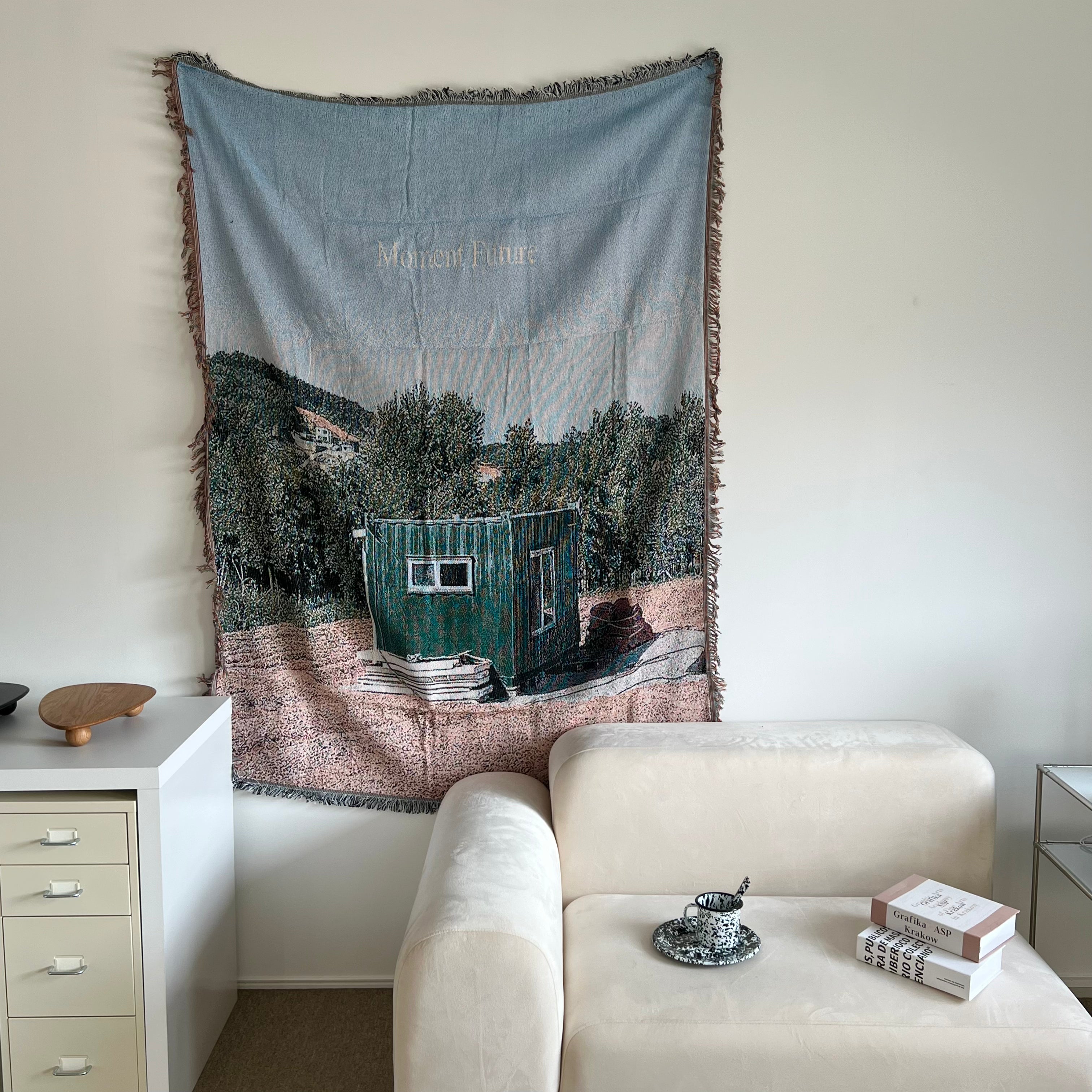 Vintage fabric poster - container -
