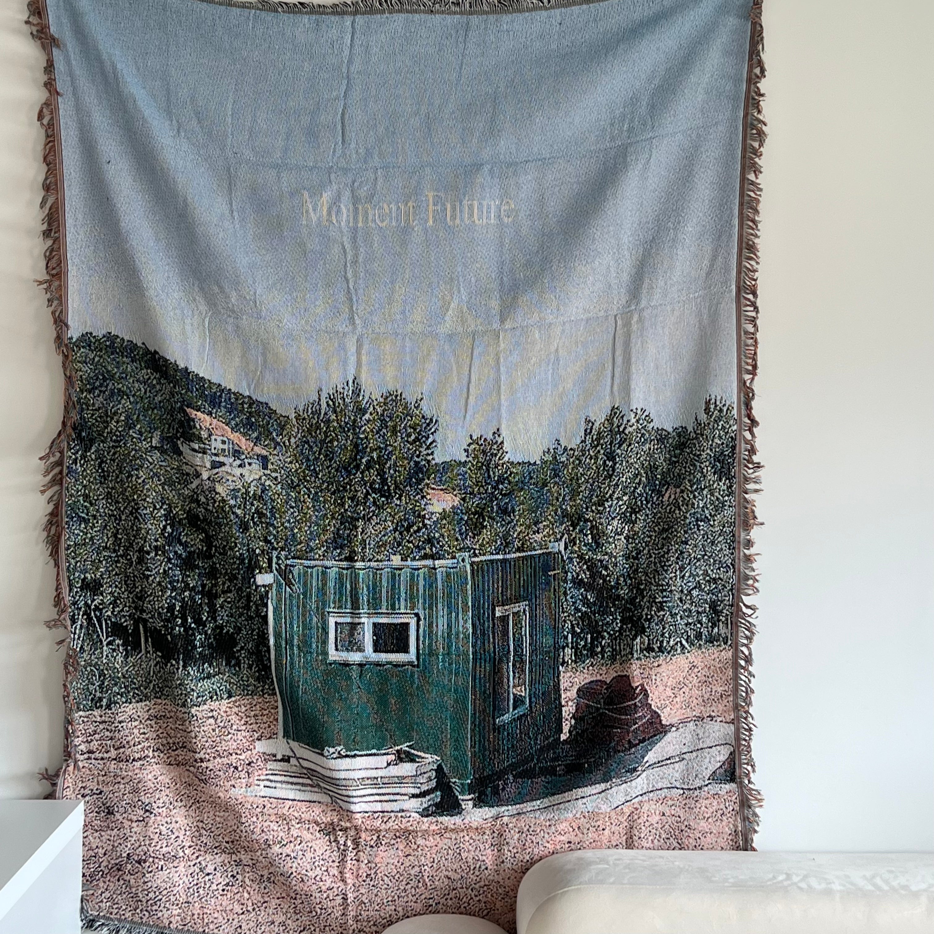 Vintage fabric poster - container -