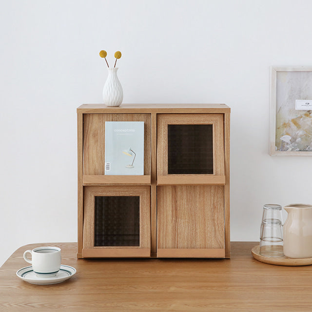 【Market B】FILMON Square wood cabinet -mini-