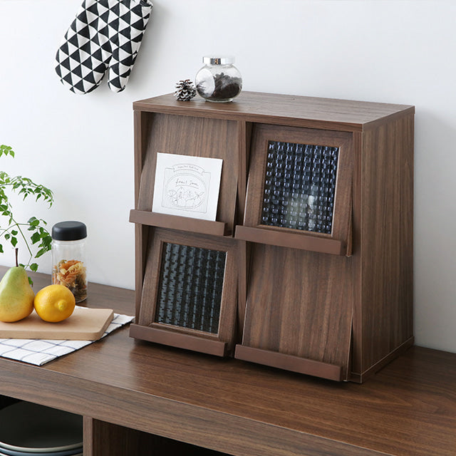 【Market B】FILMON Square wood cabinet -mini-
