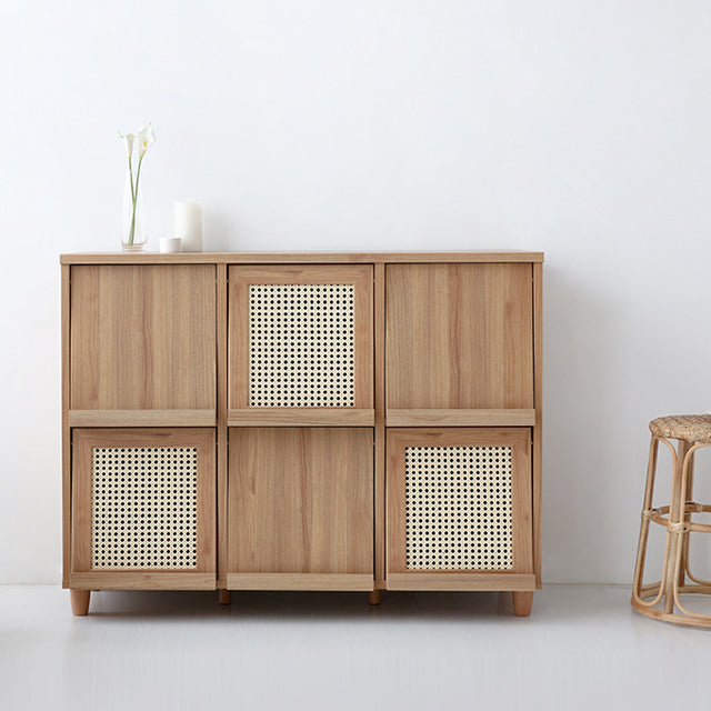 【Market B】BENTAN Natural wood cabinet rack
