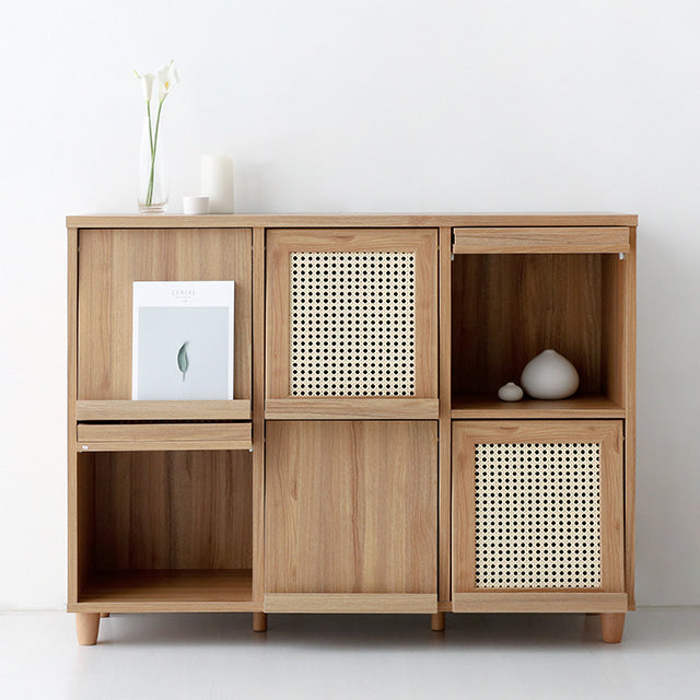 【Market B】BENTAN Natural wood cabinet rack