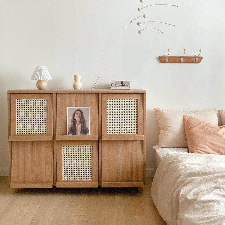 【Market B】BENTAN Natural wood cabinet rack