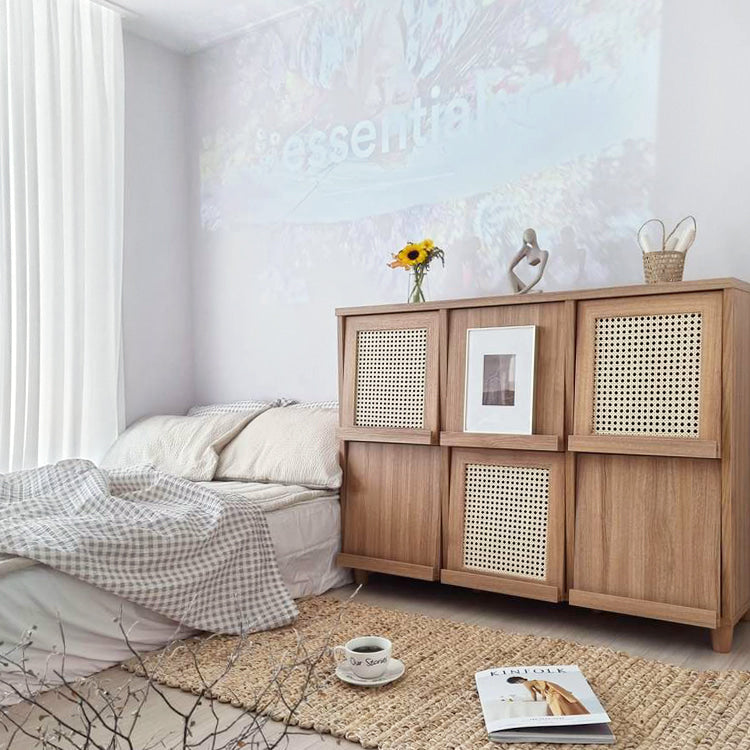 【Market B】BENTAN Natural wood cabinet rack