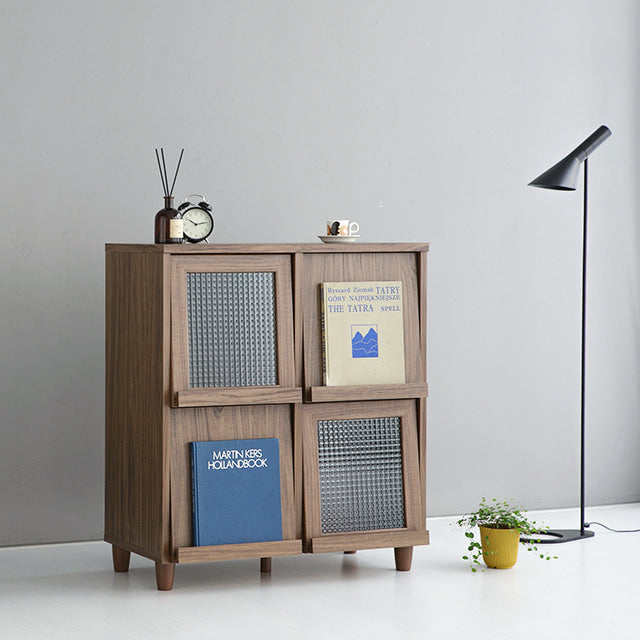 【Market B】FILMON Square wood cabinet -medium-