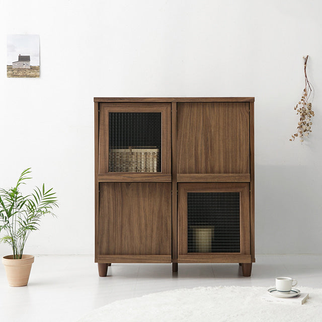 【Market B】FILMON Square wood cabinet -medium-