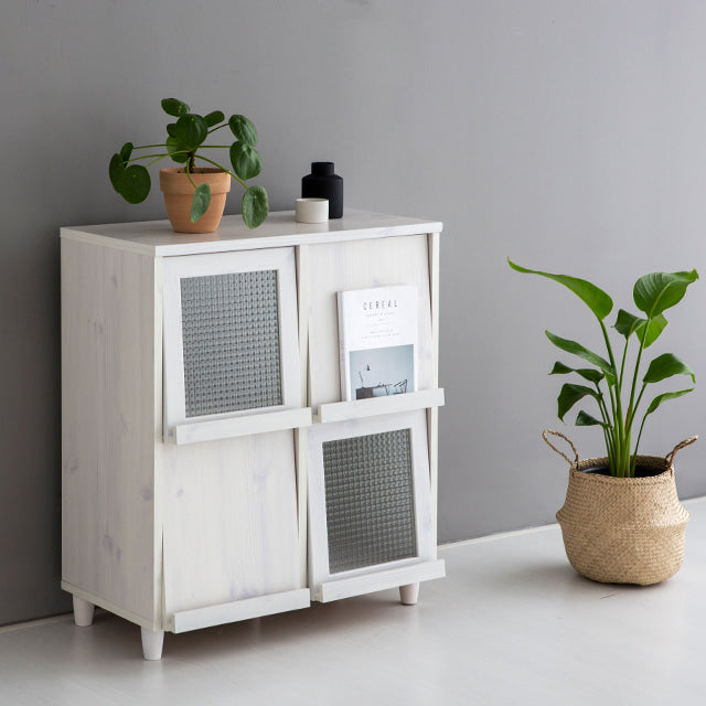 【Market B】FILMON Square wood cabinet -medium-