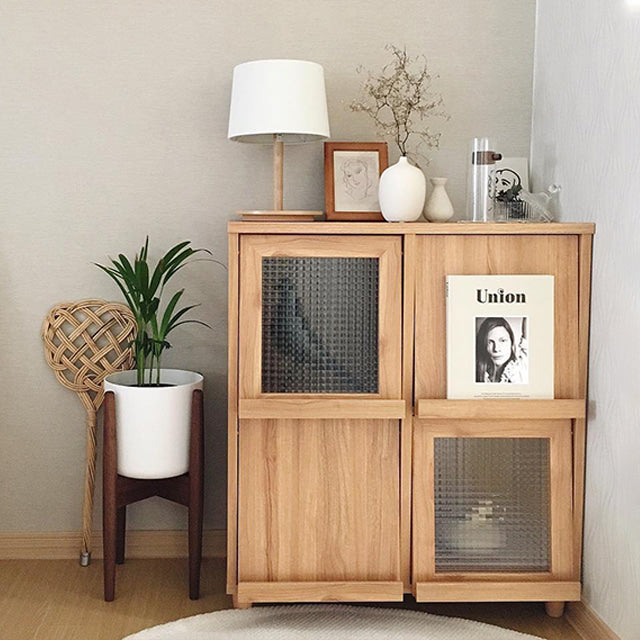 【Market B】FILMON Square wood cabinet -medium-