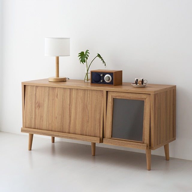 【Market B】 FILMON Wood glas TV rack