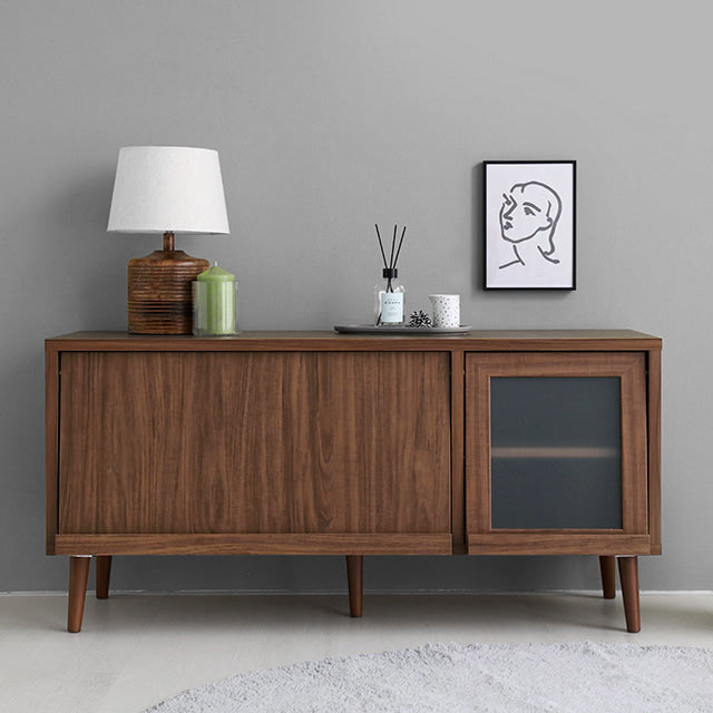 【Market B】 FILMON Wood glas TV rack