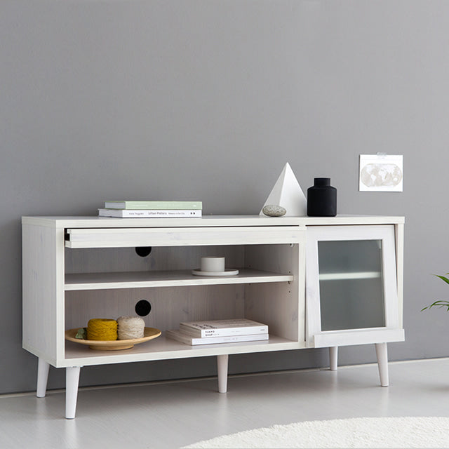 【Market B】 FILMON Wood glas TV rack