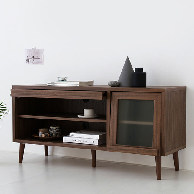 【Market B】 FILMON Wood glas TV rack