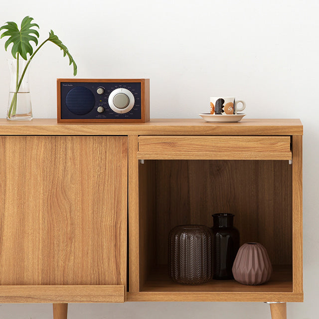 【Market B】 FILMON Wood glas TV rack