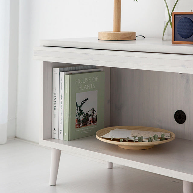 【Market B】 FILMON Wood glas TV rack