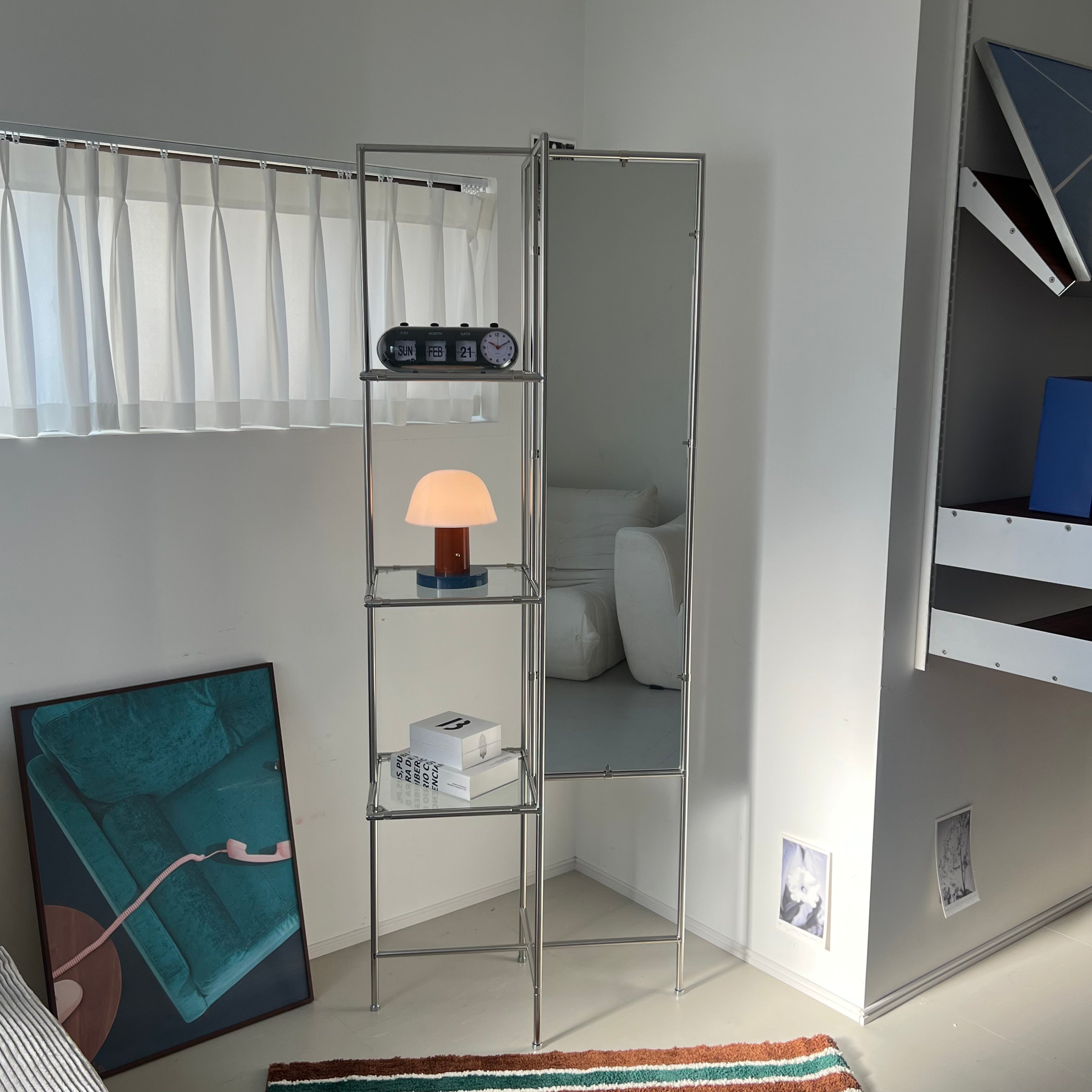 Stand Mirror Rack