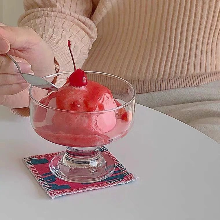 Clear dessert cup