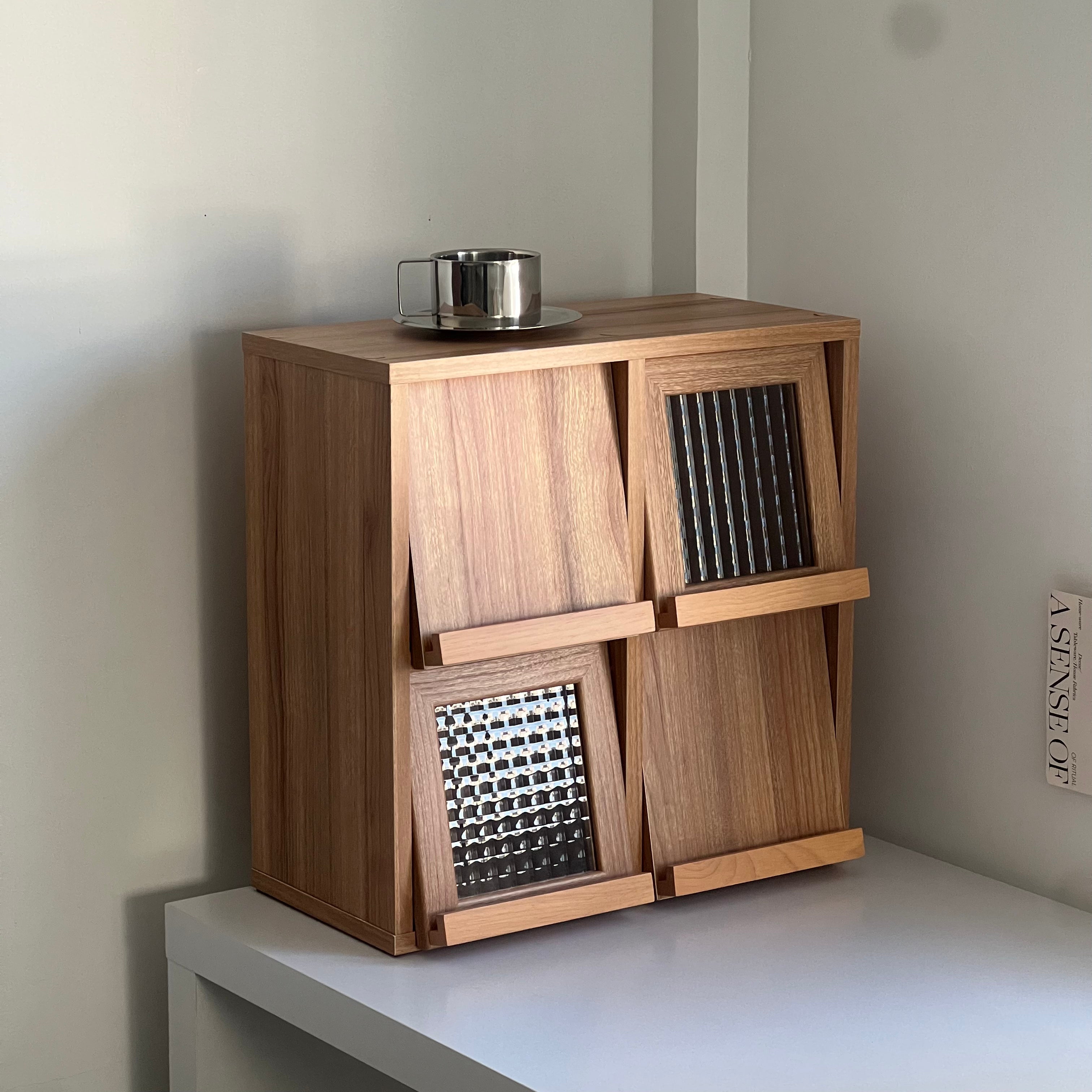 【Market B】FILMON Square wood cabinet -mini-