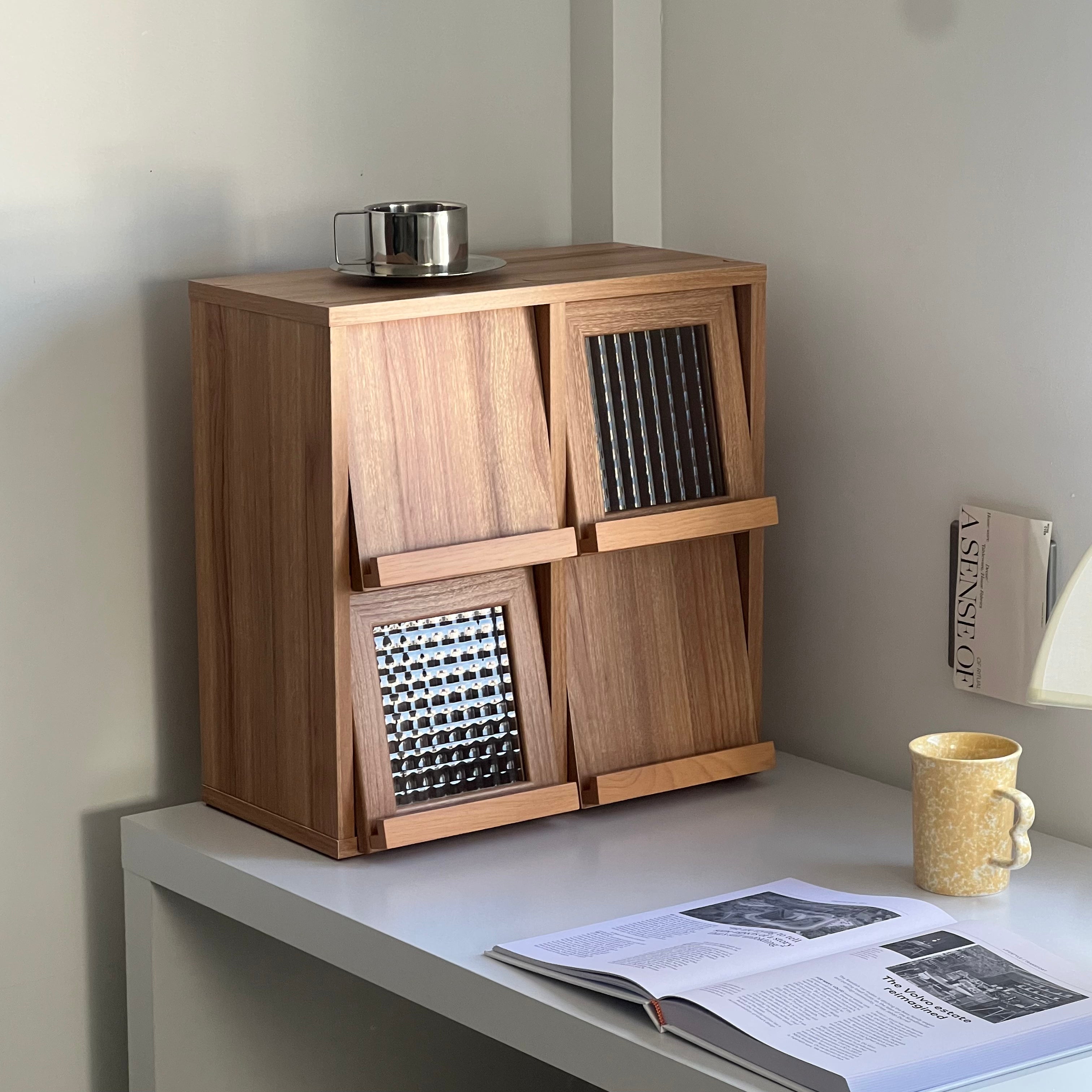 【Market B】FILMON Square wood cabinet -mini-