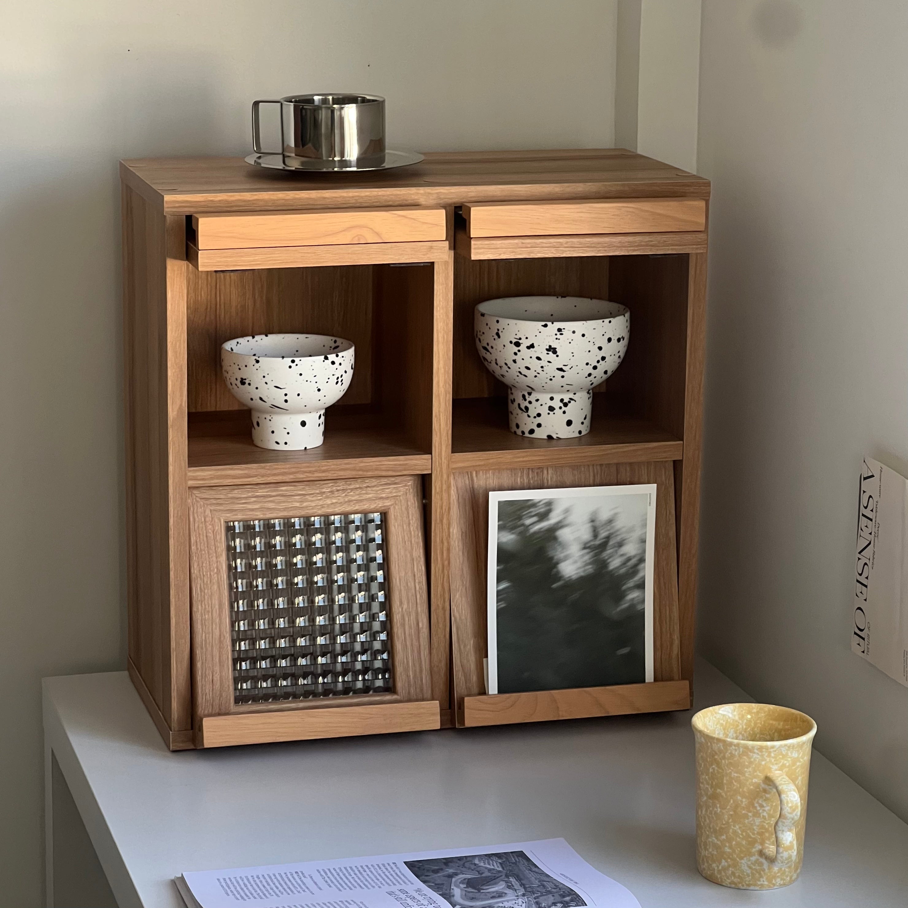【Market B】FILMON Square wood cabinet -mini-