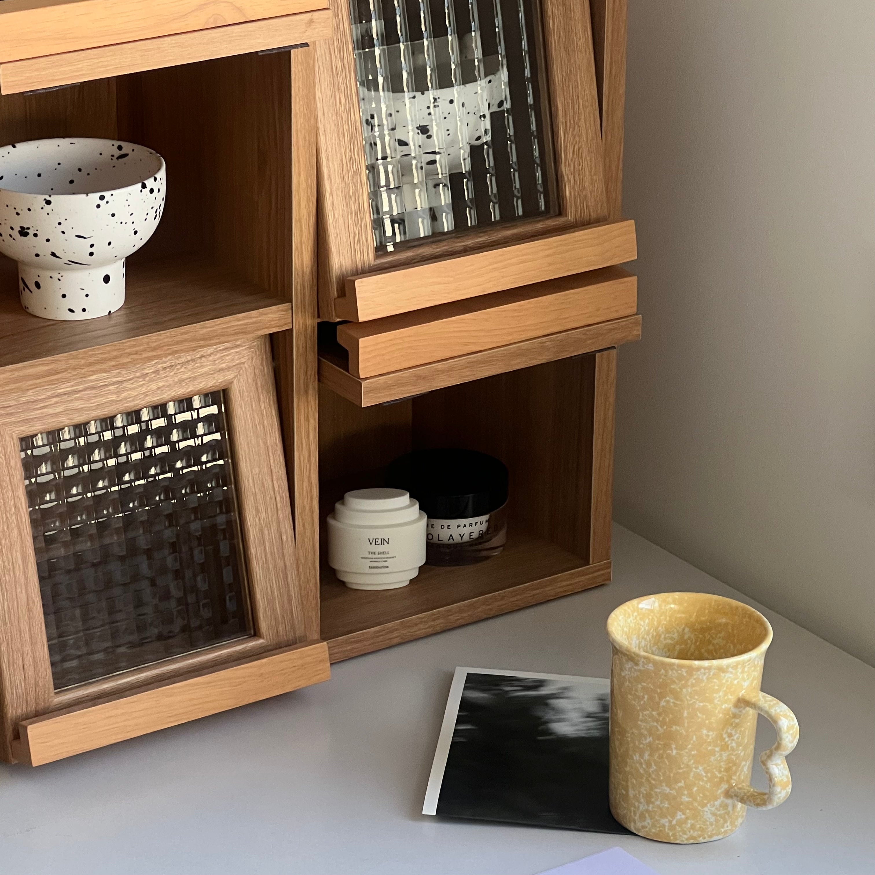 【Market B】FILMON Square wood cabinet -mini-