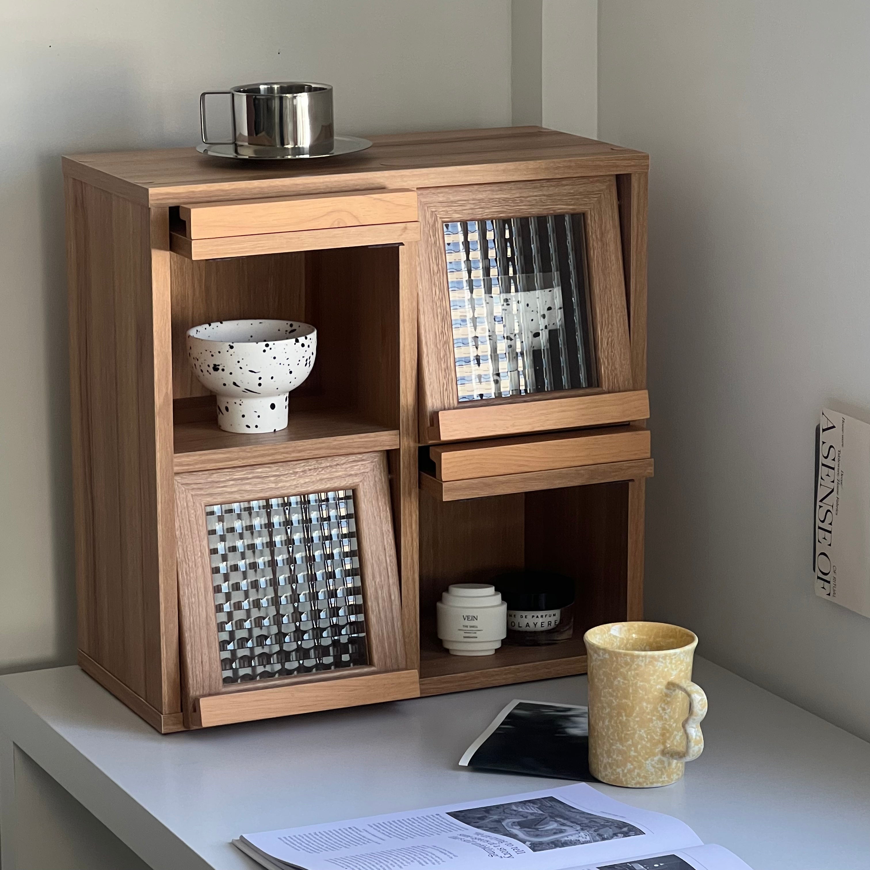 【Market B】FILMON Square wood cabinet -mini-