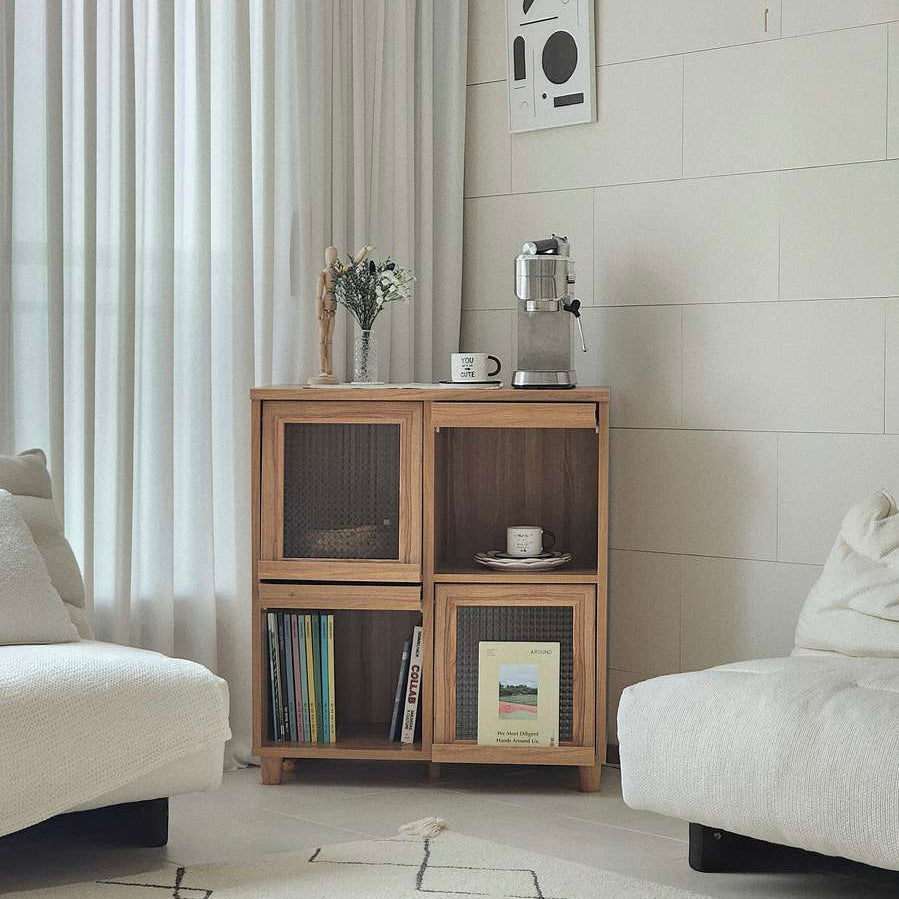 【Market B】FILMON Square wood cabinet -medium-