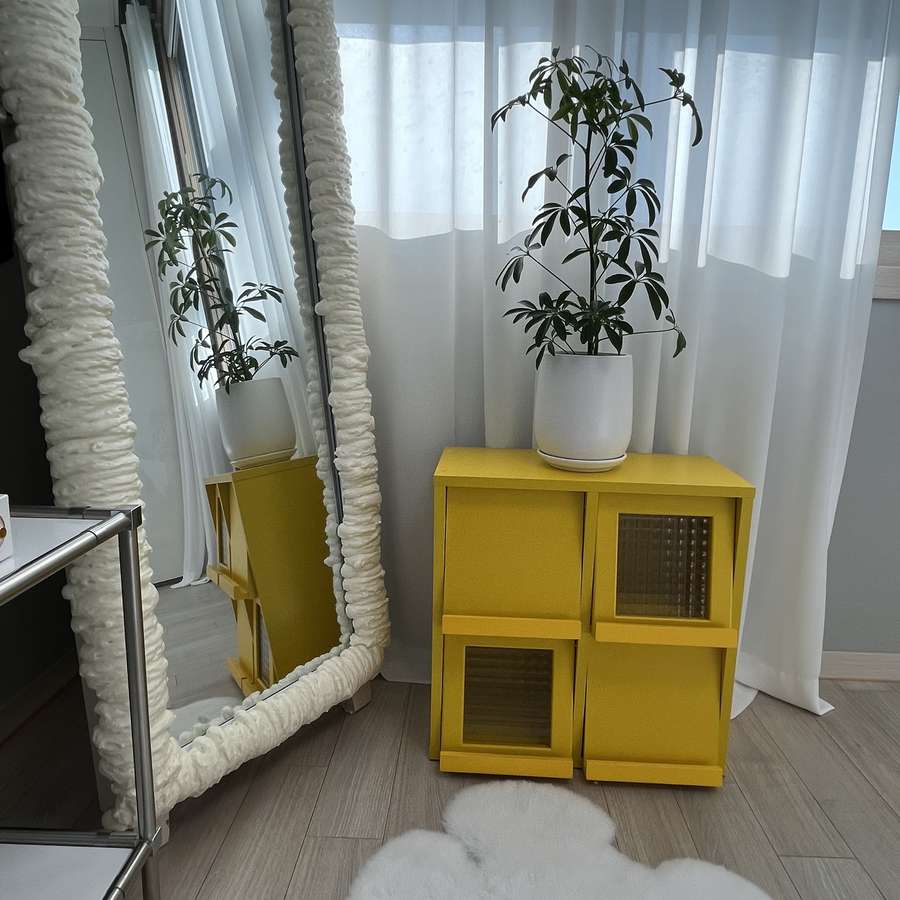 【Market B】FILMON Square wood cabinet -mini-