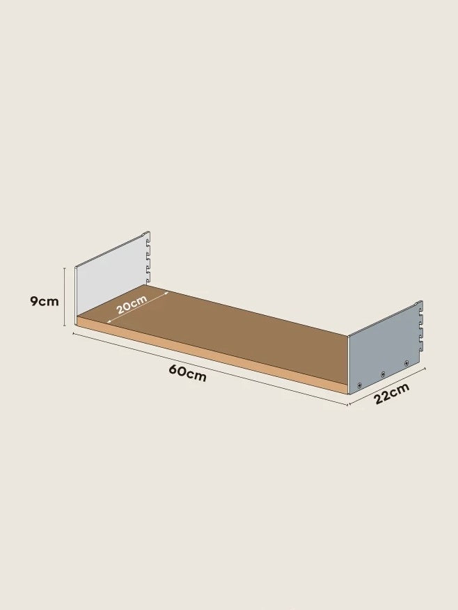 【STEEL WOOD】System shelf -ウォールタイプ-