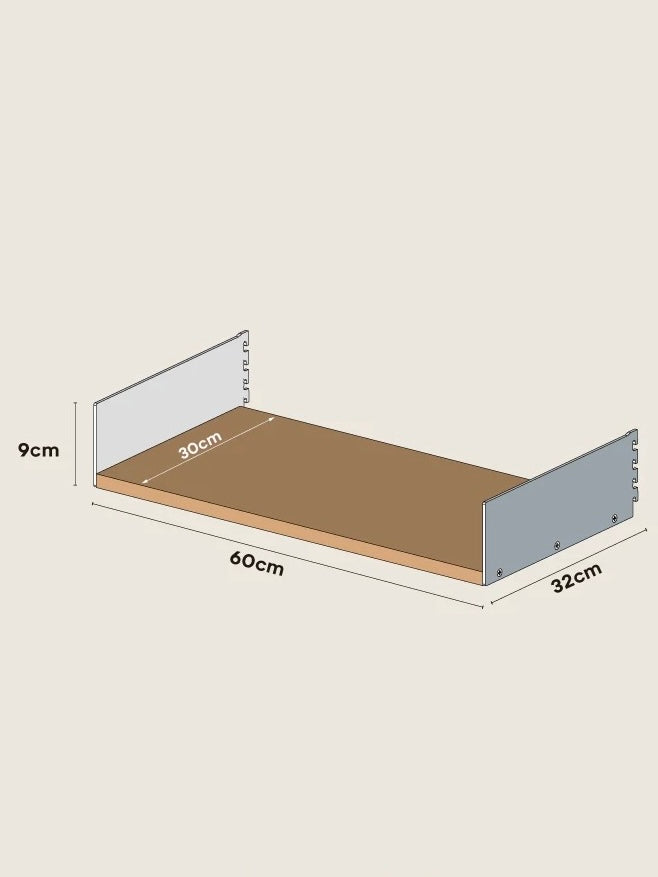 【STEEL WOOD】System shelf -ウォールタイプ-