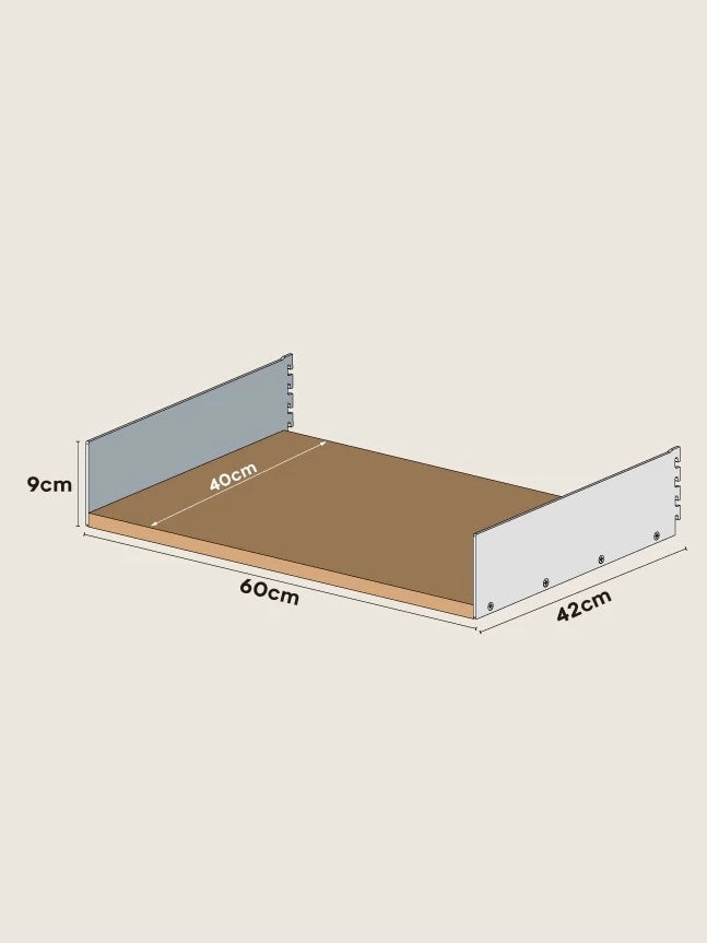 【STEEL WOOD】System shelf -ウォールタイプ-