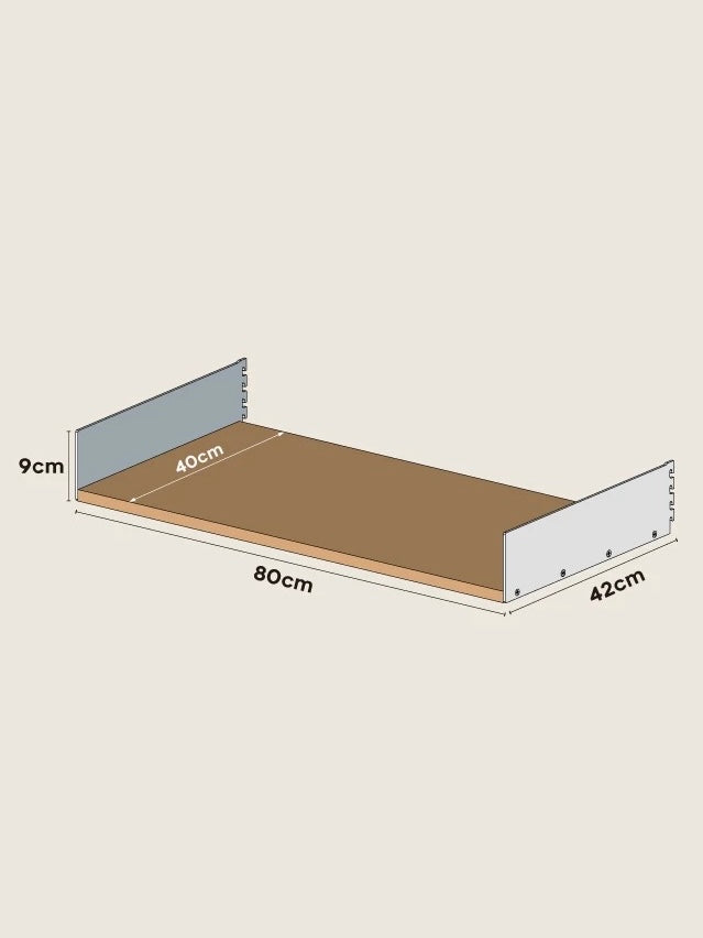 【STEEL WOOD】System shelf -ウォールタイプ-