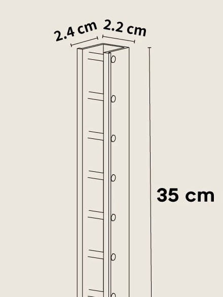 【STEEL WOOD】System shelf -ウォールタイプ-